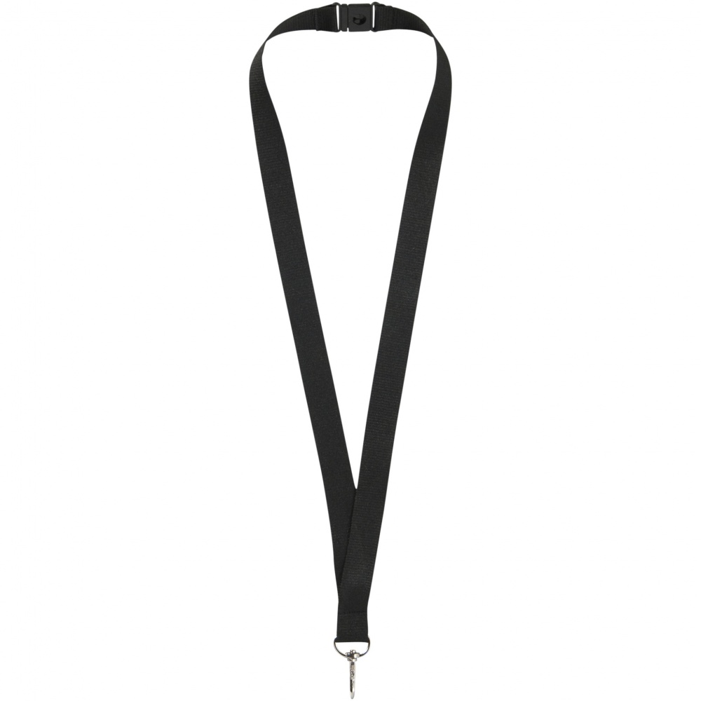 Logo trade promotional items image of: Lago lanyard with break-away closure